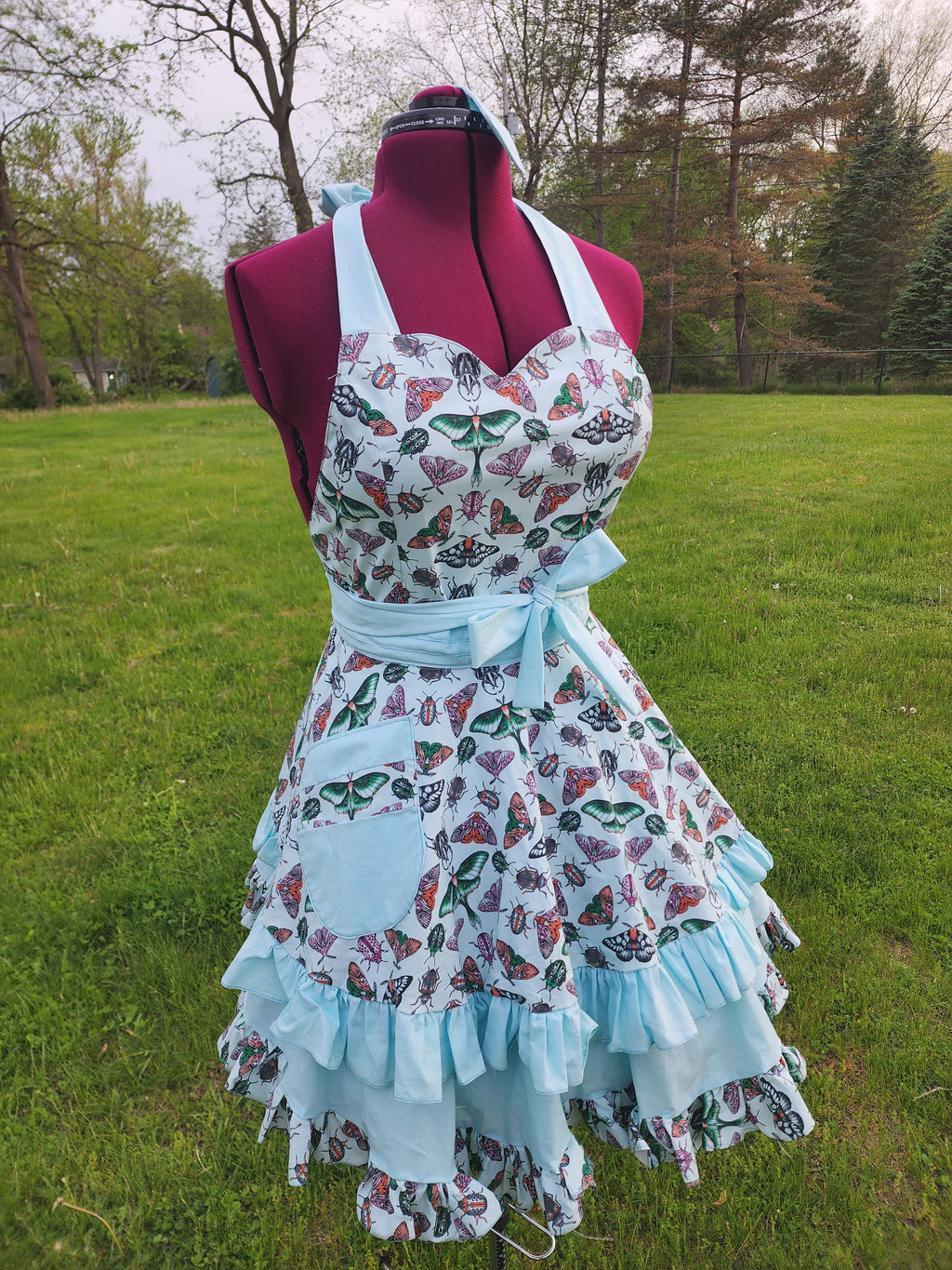 Custom Made-to-Order Sweetheart Pinup Apron | Fully Lined, Ruffled & Handcrafted with Your Choice of Print
