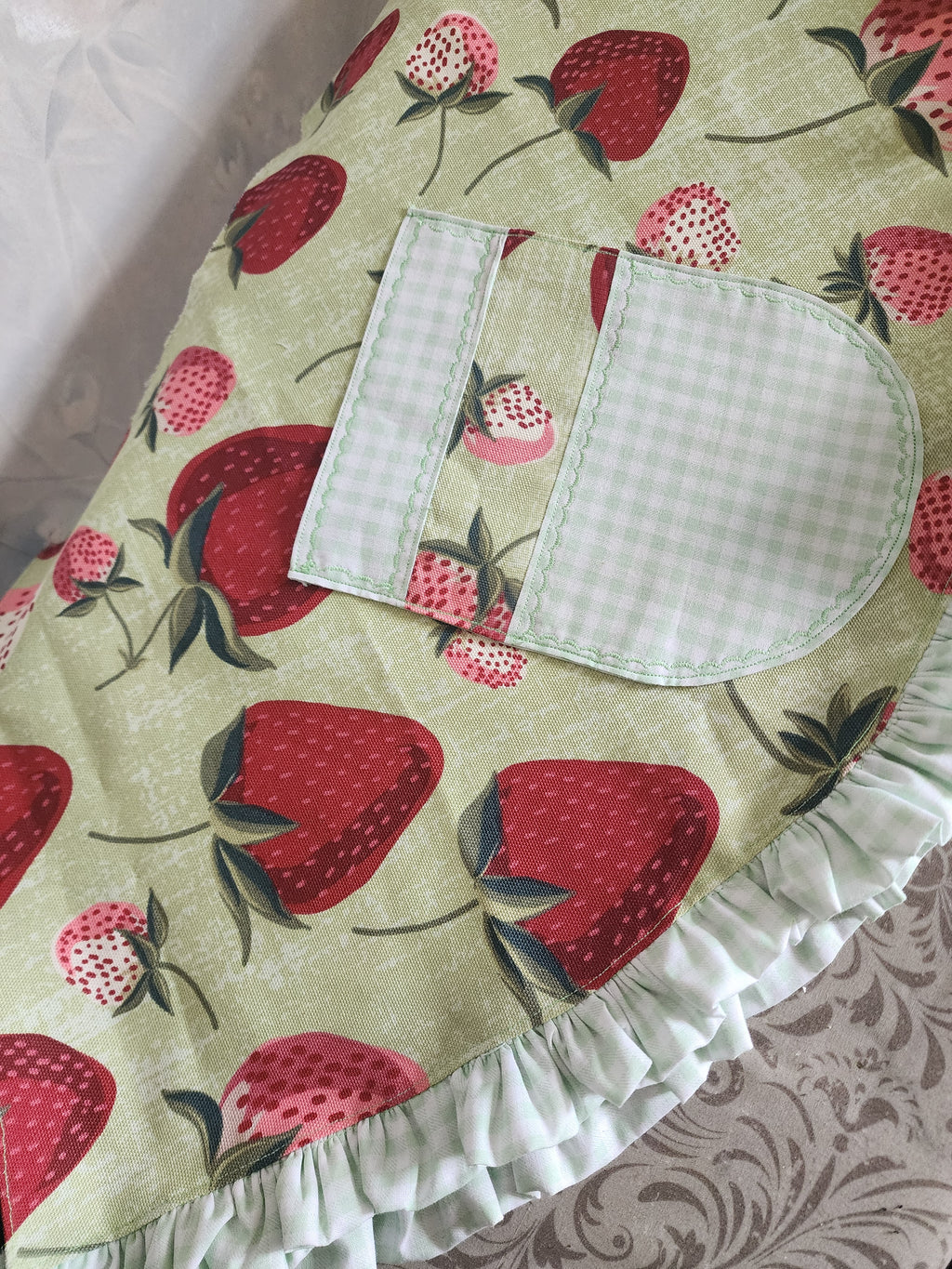 Custom Made-to-Order Sweetheart Pinup Apron | Fully Lined, Ruffled & Handcrafted with Your Choice of Print