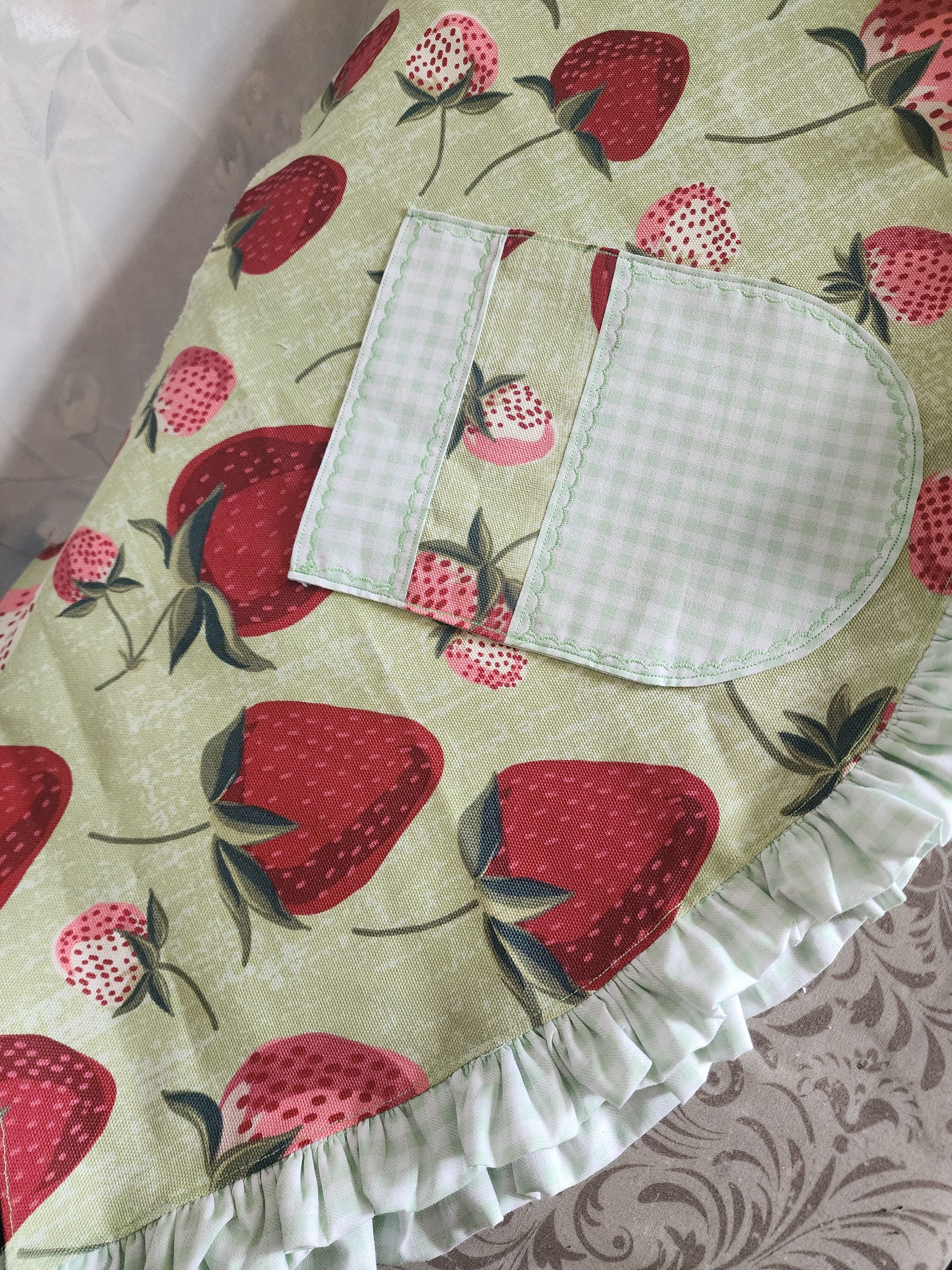 Custom Made-to-Order Sweetheart Pinup Apron | Fully Lined, Ruffled & Handcrafted with Your Choice of Print