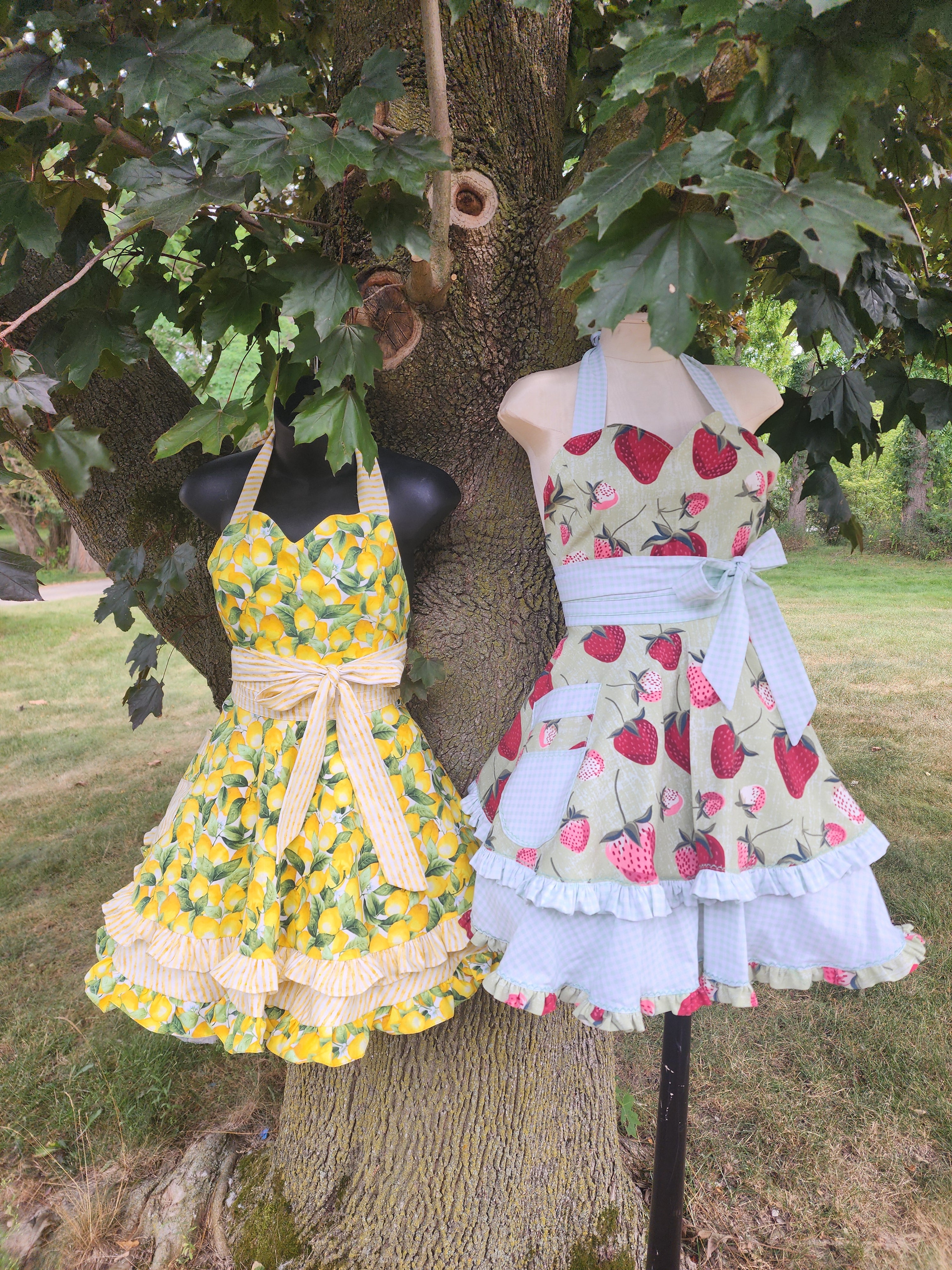 Custom Made-to-Order Sweetheart Pinup Apron | Fully Lined, Ruffled & Handcrafted with Your Choice of Print