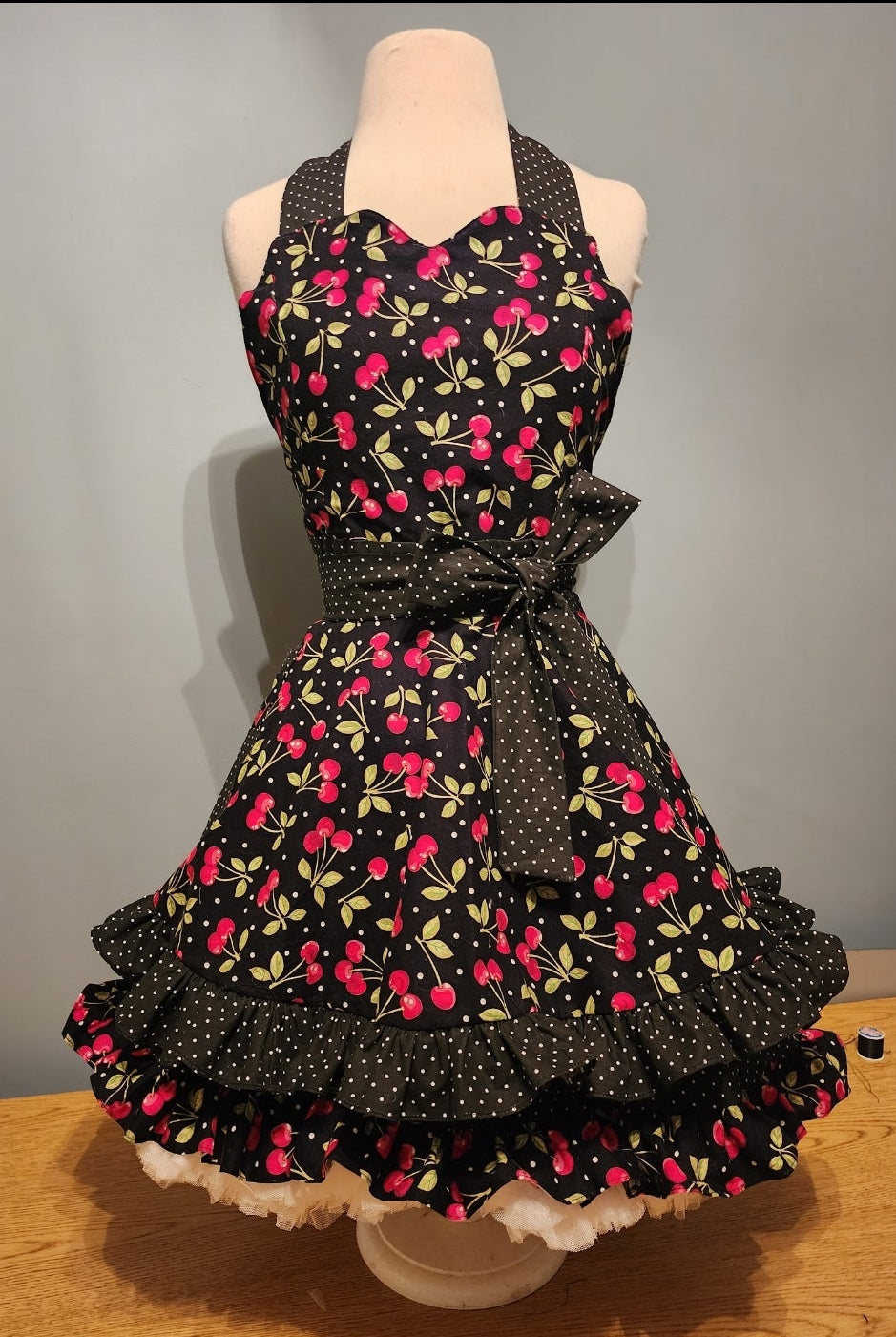 Custom Made-to-Order Sweetheart Pinup Apron | Fully Lined, Ruffled & Handcrafted with Your Choice of Print