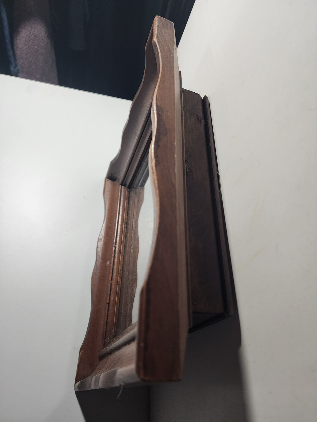 Antique Early 1900s Fraternal Funeral Photograph in Carved Wood Frame - Historical SNPJ Slovene Americana